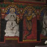 Malowidła przedstawiające świętych.