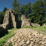 Image: Les ruines du château royal de Lanckorona