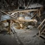 Kierat drewniany w kopalni soli w Bochni.