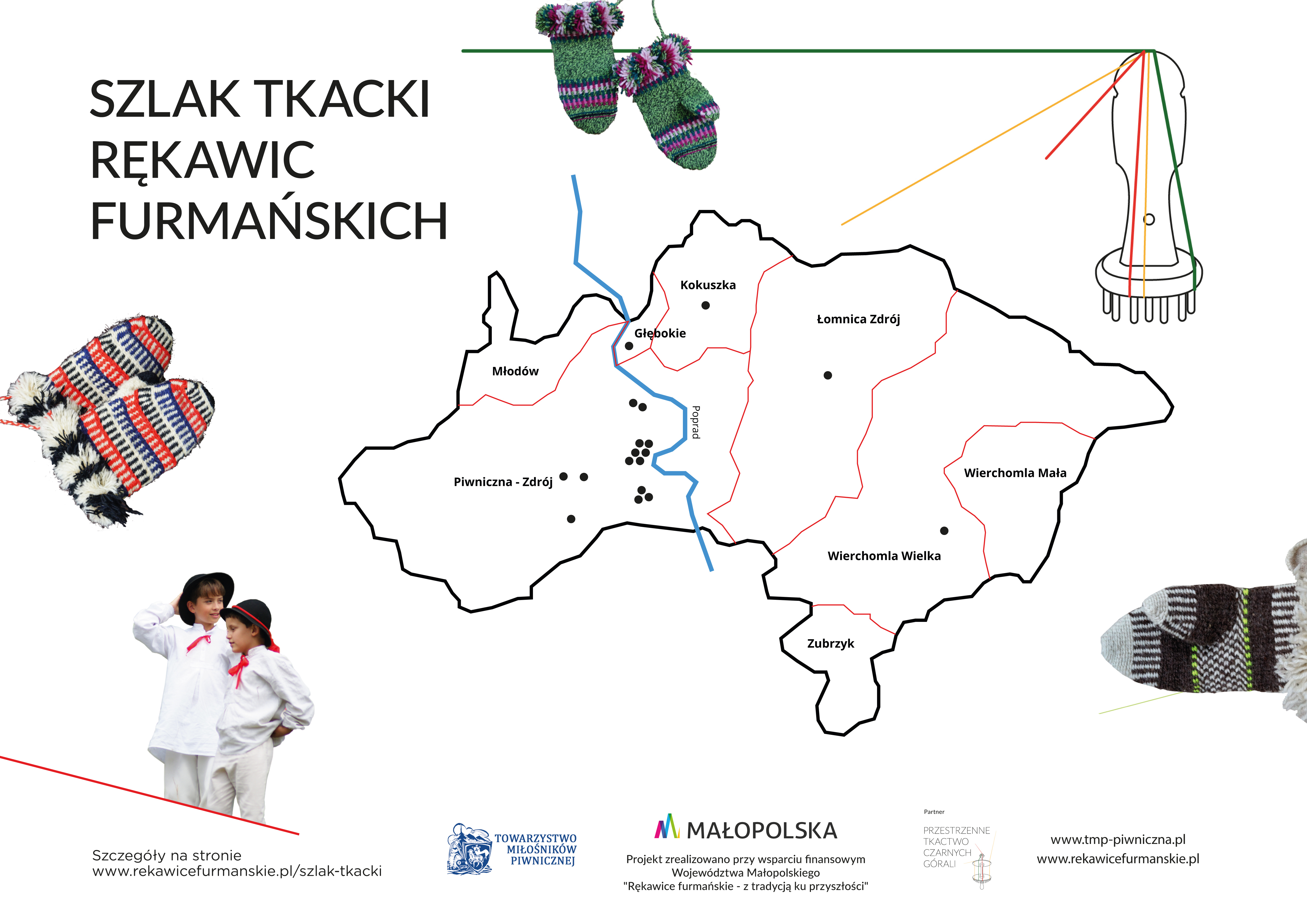 Mapa szlaku Rekawic Furmańskch